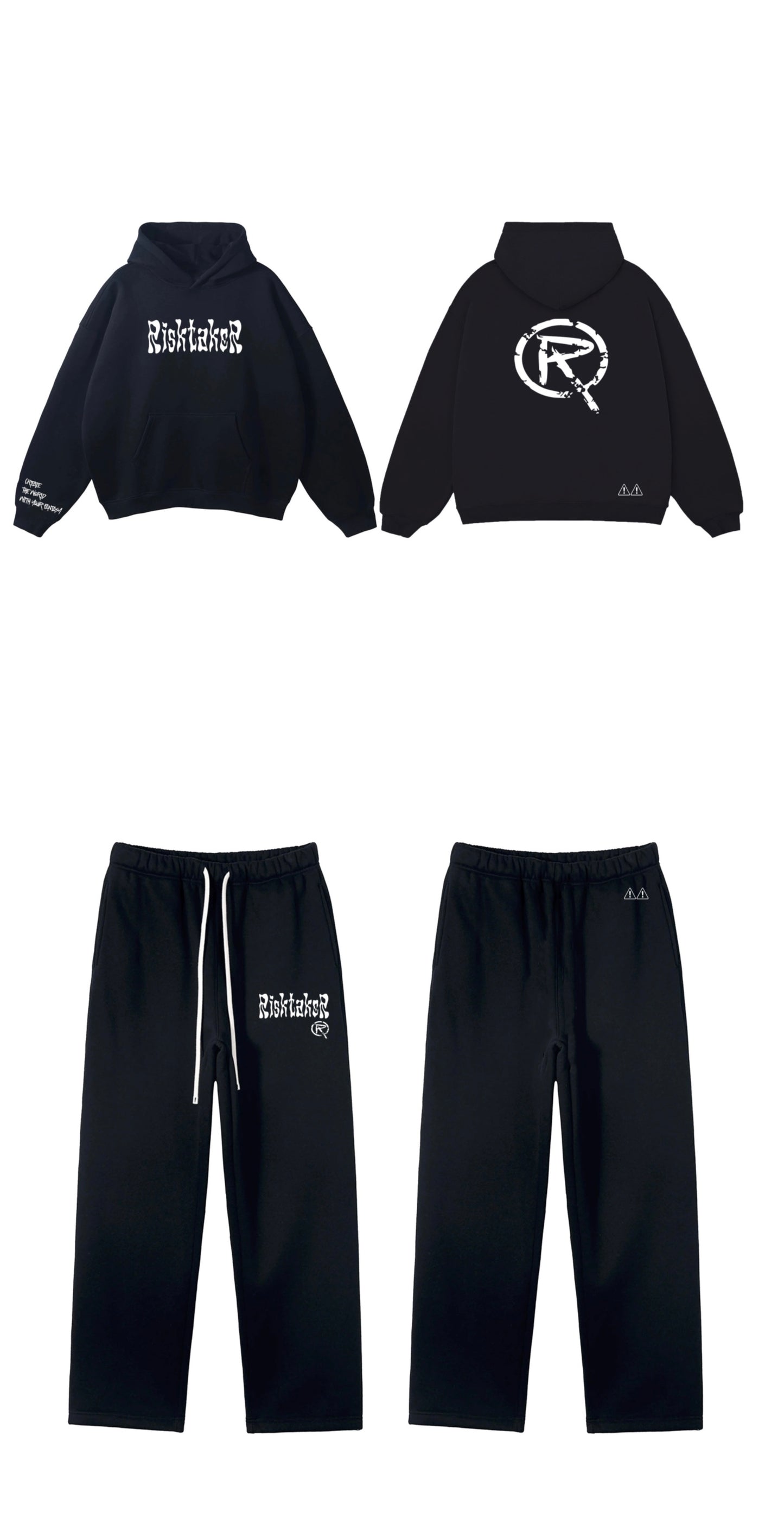 Risktaker Logo Sweatsuit (Black/White)