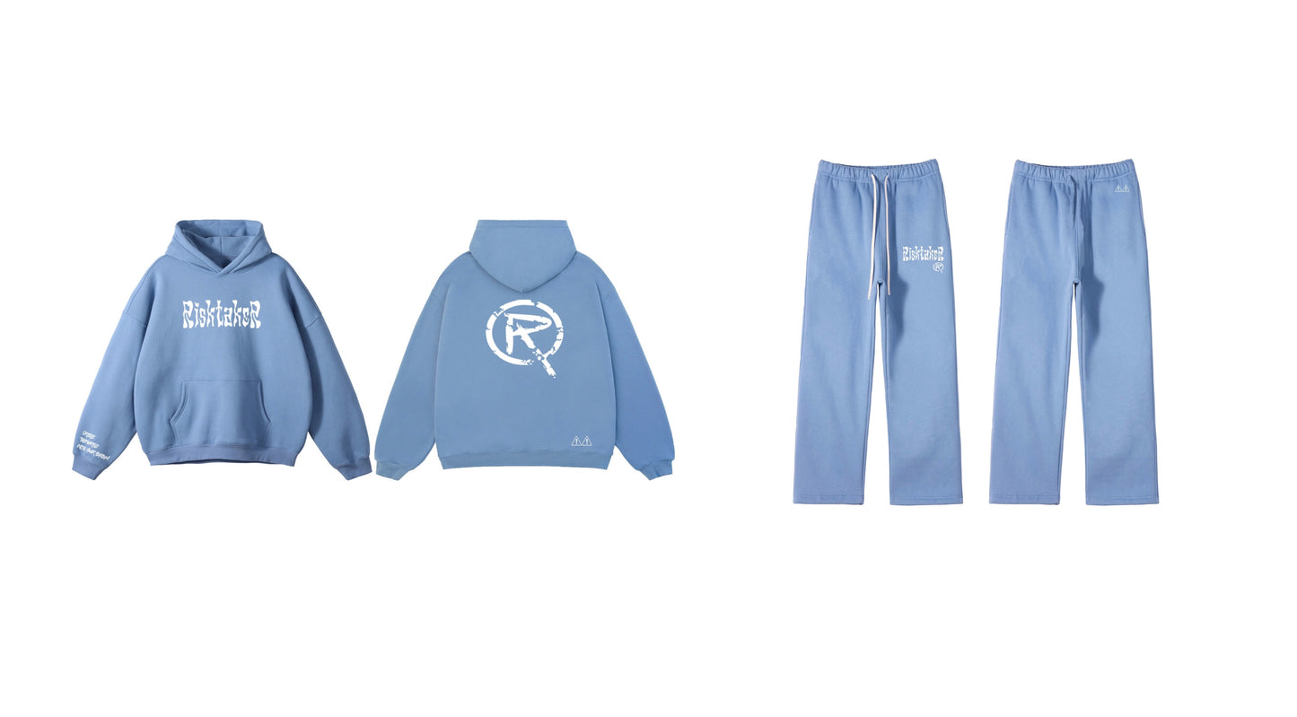 Risktaker Logo Sweatsuit (Blue/White)